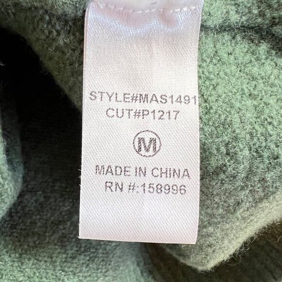 Aaron & Amber Chevron V-Neck Sweater Beige Gold Green Size Medium - Picture 12 of 12